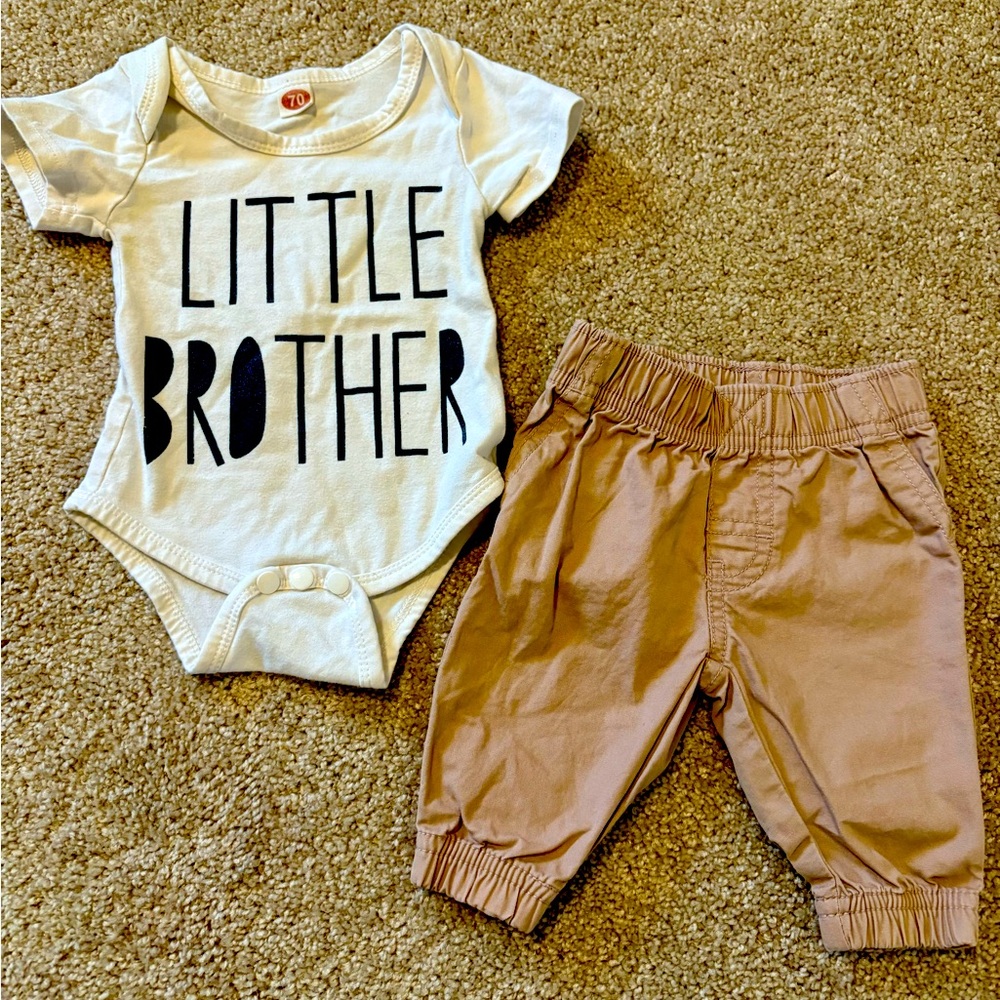 Little Brother Onesie and Pants Set